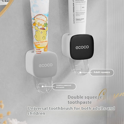 Elegant Automatisk Tandkrämshållare – Väggmonterad & Handsfree Användning