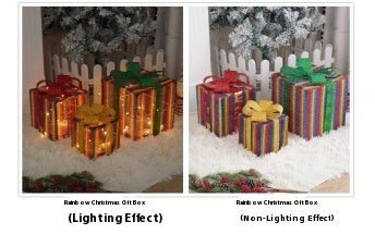 LED Julklappspaket – 3-delars set med dekorativa ljus