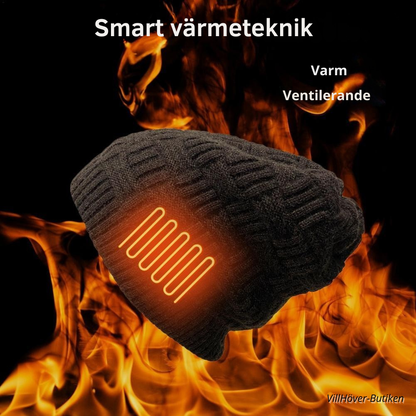 Elektrisk Värmemössa i Fleece – Laddningsbar och Perfekt för Kalla Dagar