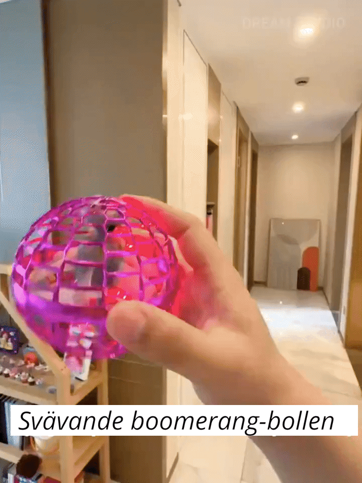 Svävande boomerand boll