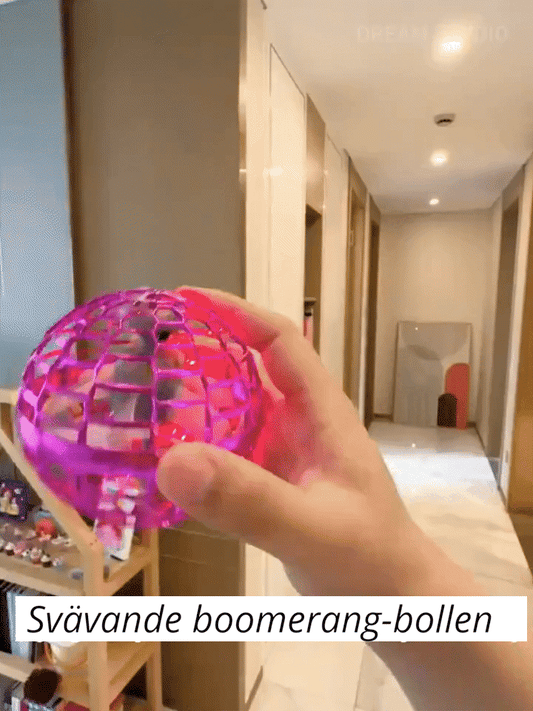 Svävande boomerand boll