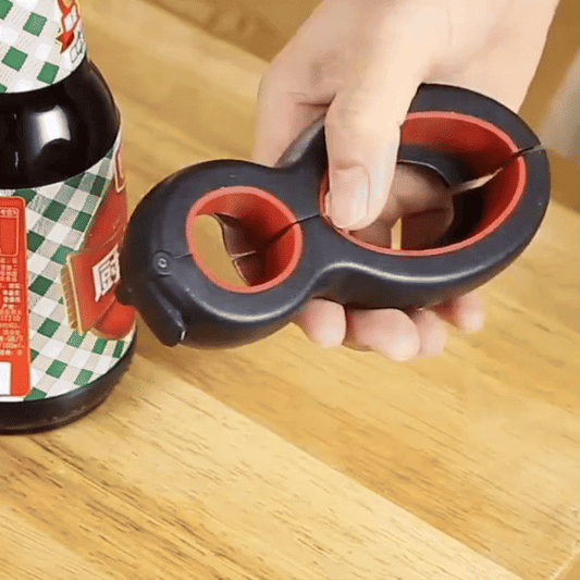 6-i-1 Multifunktionell Öppnare – Öppna Flaskor, Burkar och Lock Utan Ansträngning